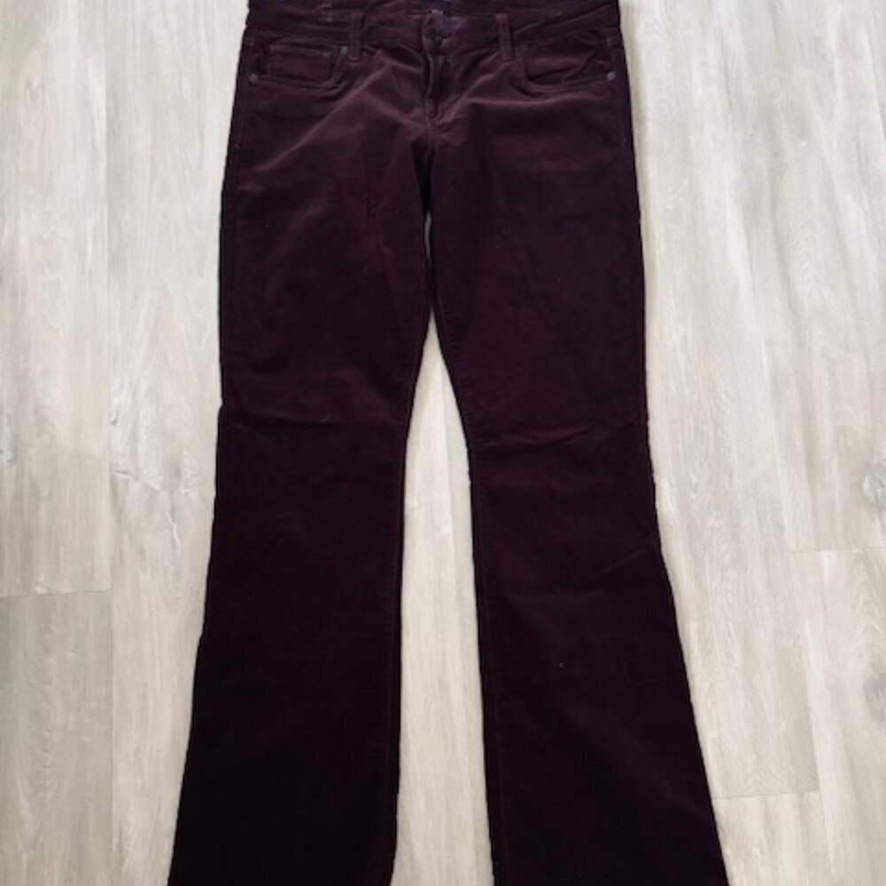 Edyson Chelsea Bootcut Burgundy/Purple Corduroy Pants Size 32